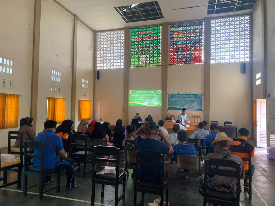 Musyawarah Desa (MUSDes dalam Rangka Penyusunan Rencana Pembangunan dan Pembentukan Tim Penyusun RKPDes Tahun 2024